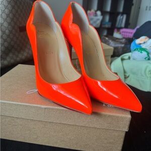 Christian Louboutin Bright Orange Heels